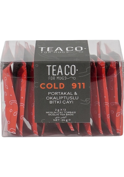 Tea Co. Cold 911 Portakal & Okaliptuslu Bitki Çayı Müslin Torba 12 x 2 G