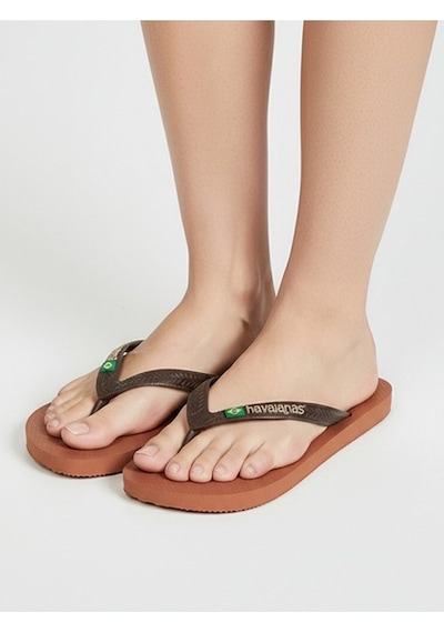 Havaianas Brasıl Logo Erkek Kahverengi Terlik - 4110850