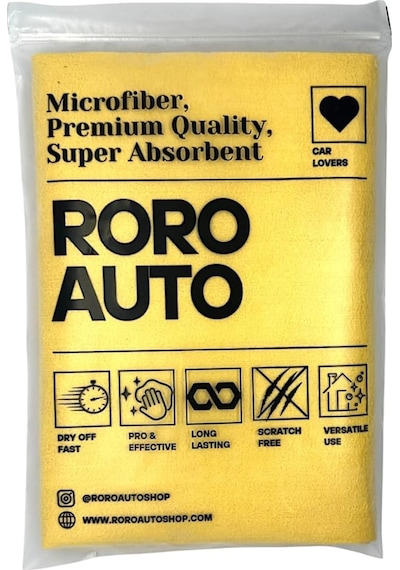 Roro Auto Güderi Oto Kurulama Bezi Araç Cam Kaporta Temizlik Bezi 320gsm 50x70