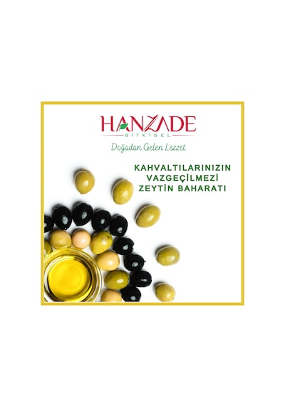 Hanzade Bitkisel Zeytin ve Zeytinyağı Çeşnisi 100 G