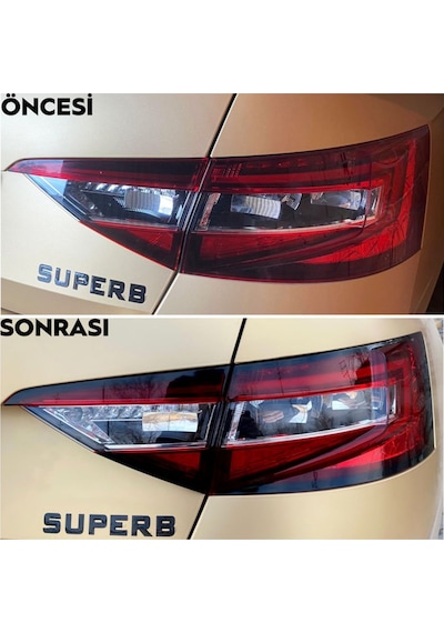 Skoda Superb Stop Çerçeve Sticker-Kolay Uygulama-Uzun Ömürlü