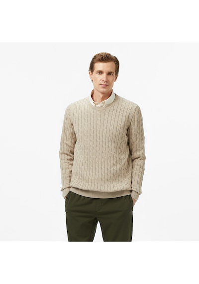 Nautica Erkek Bej Classic Fit Kazak Desenli S57226t Bej