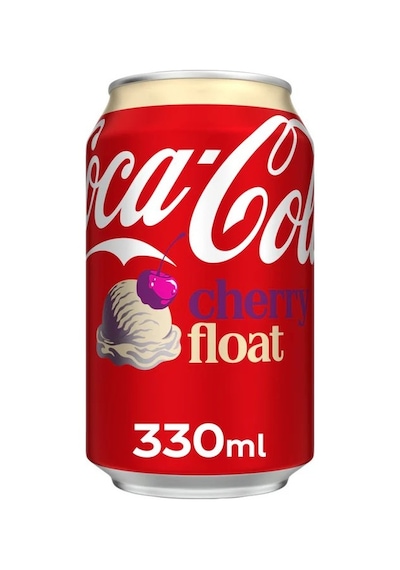 Coca Cola Cherry Float - Kiraz Ve Vanilya Aromalı Gazlı İçecek 330 Ml