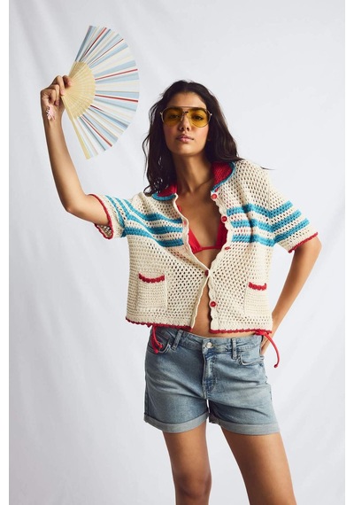 Defacto Regular Fit Katlama Paçalı Jean Şort H6236ax26smnm85 İndigo-nm85