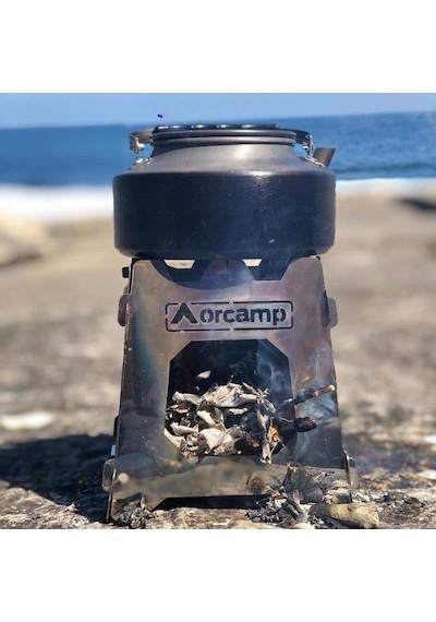 Orcamp Paslanmaz İnox Ateş Kutusu - Çantalı-g-170