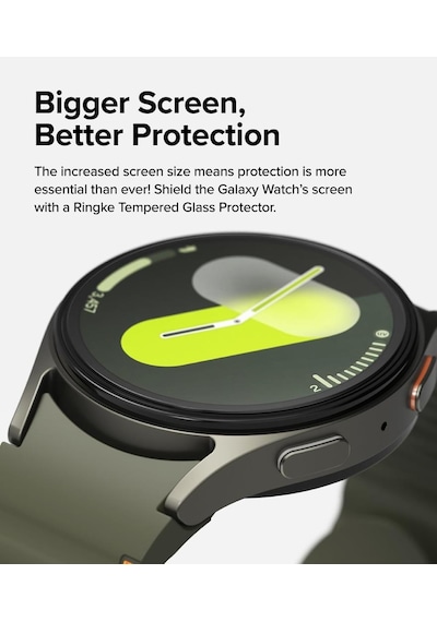 Samsung Galaxy Uyumlu Watch 7 44mm Kolay Uygulama Aparatlı Cam Ekran Koruyucu
