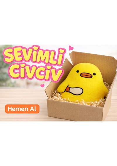Peluş Sevimli Katil Civciv Sarı