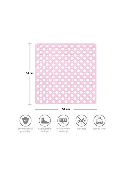 Mainshop Kare Vantuzlu Banyo ve Duş Kaydırmazı Küvet İçi Duşakabin Kaydırmaz Vantuzlu Banyo Paspası 54x54 CM