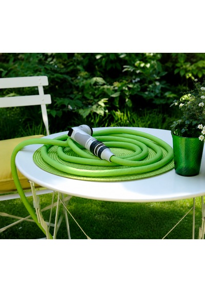 Ikon Lime Uzayan Bahçe Sulama Hortumu Tabancalı 25 Metre