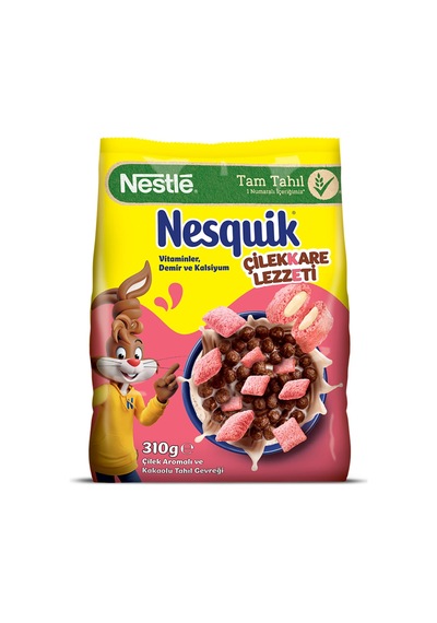 5 Adet Nesquik Çilekkare Çilek Aromalı Tahıl Gevrek 310g