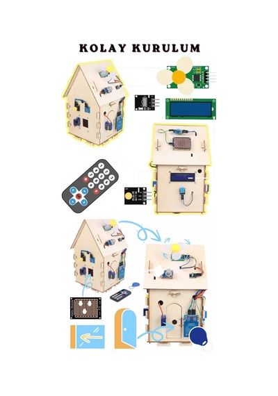 17 Si 1 Arada Arduino Nano Akıllı Ev Robotik Kiti Stem Dıy Elektronik Ve Iot Eğitim Seti
