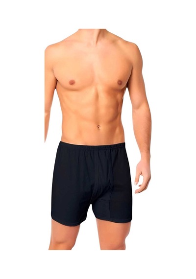 Uniquetrenders Erkek Rahat Kesim Paçalı Pamuklu Külot Boxer 6'lı Set Siyah