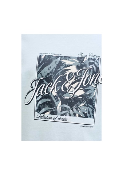Jack & Jones Jjhonolulu Shape Celestial Açık Mavi Erkek Tişört 12288088 Light Blue