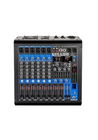 König Kt-6p700 2x400w 6 Kanal Power Mikser