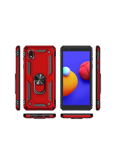 Samsung Uyumlu Galaxy A01 Core Kılıf Zore Vega Kapak-Siyah