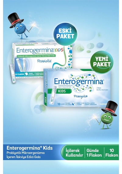 Enterogermina Kids Çocuklar İçin Probiyotik 10 Flakon