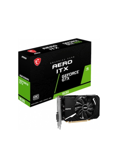 Msi NVIDIA GeForce GTX 1630 Aero ITX 4G OC 4 GB GDDR6 64 GB Bit Ekran Kartı
