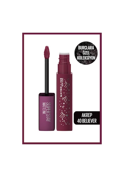 Maybelline New York Super Stay Matte Ink Zodiac Likit Mat Ruj- 40 Believer (Akrep)