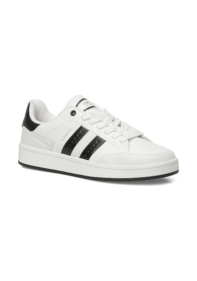 Kinetix College Pu Beyaz Erkek Sneaker 000000000102697053 Beyaz-siyah