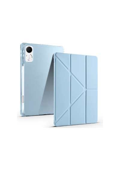 Honor Pad V9 Kılıf Zore Tri Folding Kalem Bölmeli Standlı Kılıf Klasik