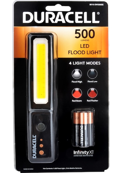 Duracell 500 Lümen Ledli El Feneri + 3 Aa Piller Dahil Siyah
