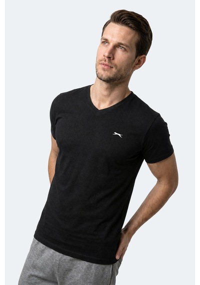 Slazenger Rıvaldo T Erkek Siyah Tişört