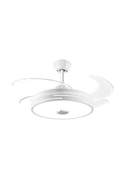 Begin Gizli Kanatlı Led Işıklı Tavan Vantilatörü, Beyaz, Bluetooth Hoparlörlü, Uzaktan Kumandalı, Zaman Ayarlı Diğer