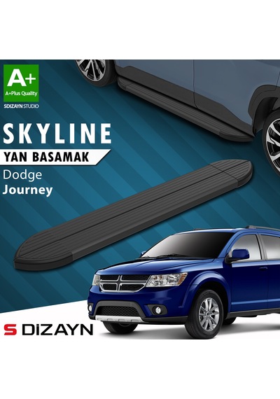 S-dizayn Dodge Journey Skyline Siyah Yan Basamak 183 Cm 2008-2020 A+ Kalite