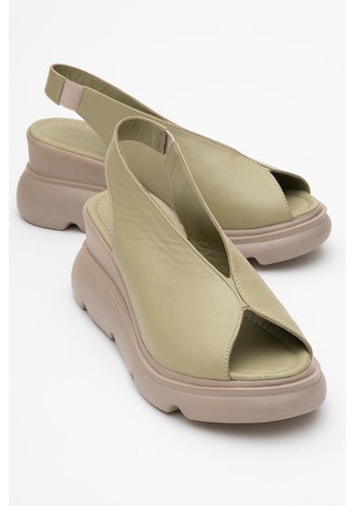 Luvishoes Luvi Shoes Sam Yeşil Cilt Hakiki Deri Kadın Dolgu Topuk Sandalet Yeşil Luvishoes Luvi Shoes Sam Yeşil Cilt Hakiki Deri Kadın Dolgu Topuk Sandalet Yeşil