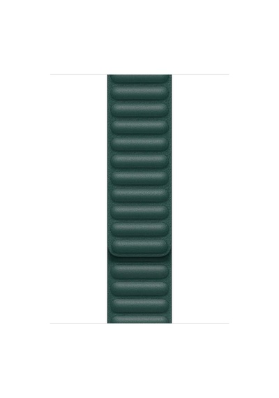 Lexroo Aple Watch Series 6 44mm İçin Kordon Leather Link Band Koyu Yeşil Watch - Koyu Yeşil