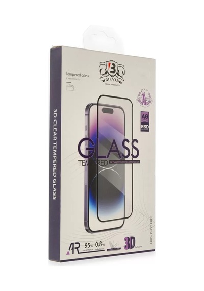 Apple iPhone Uyumlu 15 Pro Max Bilvis 3d Cam Ekran Koruyucu 92543431