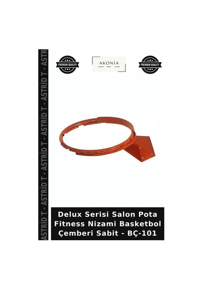 Delux Serisi Salon Pota Fitness Nizami Basketbol Çemberi Sabit - Bç-101
