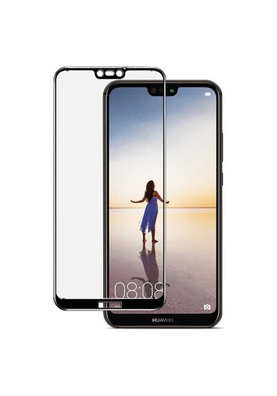 Huawei P20 Ekranı Tam Kaplayan Düz Cam Koruyucu 001