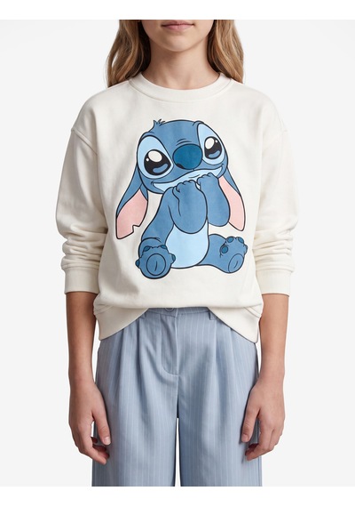 Koton Lisanslı Uzun Kollu Bisiklet Yaka Stitch Baskılı Şardonlu Sweatshirt Ekru 6wkg10439ak Koton Lisanslı Uzun Kollu Bisiklet Yaka Stitch Baskılı Şardonlu Sweatshirt Ekru 6wkg10439ak