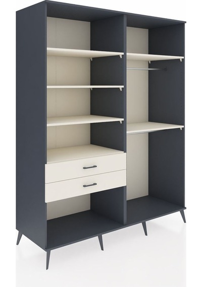Kronos Gardrop 6 Raflı 2 Çekmeceli 2 Askılı 176x59x221 Antrasit-aytaşı Aytaşı Kronos Gardrop 6 Raflı 2 Çekmeceli 2 Askılı 176x59x221 Antrasit-aytaşı Aytaşı