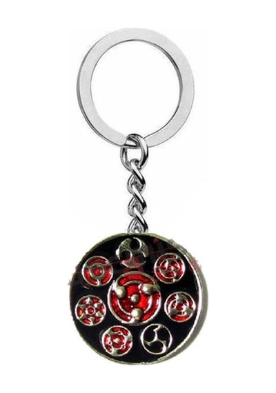 Akatsuki Kırmızı Sharingan Anahtarlık Madara, Itachi, Sasuke Figürlü Unisex Anime Aksesuar