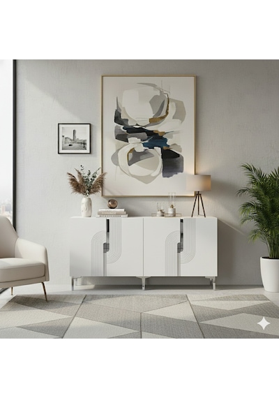 Ka1804bs Meyra180 Konsol, Kahve Köşesi, Tv Sehpası Beyaz-sılver 180cm Beyaz-sılver Ka1804bs Meyra180 Konsol, Kahve Köşesi, Tv Sehpası Beyaz-sılver 180cm Beyaz-sılver
