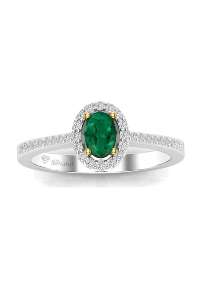 0,50 Karat Pırlantalı Zümrüt Yüzük (464656265)