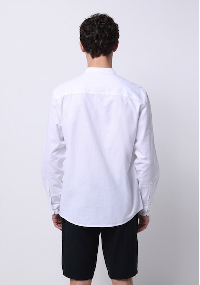 Colins Regular Fit Hakim Yaka Düz Erkek Beyaz Uzun Kol Gömlek Cl1070508 Q1.v1 Wht Beyaz
