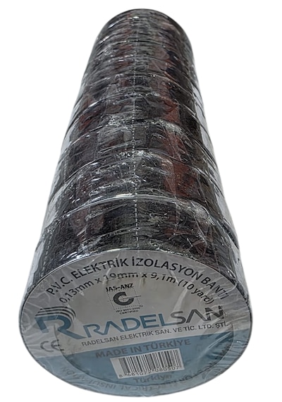 Radelsan Pvc 0,13x19x9,1 10yard Elektrik Bandı 10 Adet