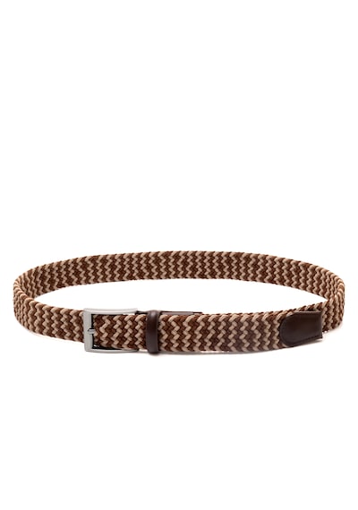 Pierre Cardin Multi Renk Örgü Erkek Kemer En 3,5 Cm Pc-1745 Kahverengi - Vizon