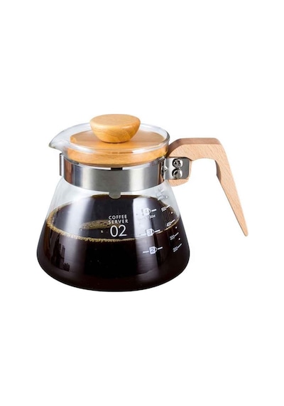 Kahve Sürahisi Ahşap Sap - 600 Ml, Vcwn-60