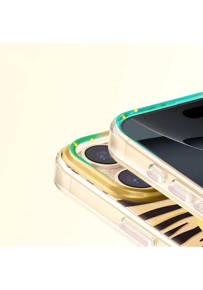 Apple iPhone Uyumlu 16 Pro Max  Kılıf M-safe Şarj Özellikli Zore Paris Veyro Tpu Kapak Gold