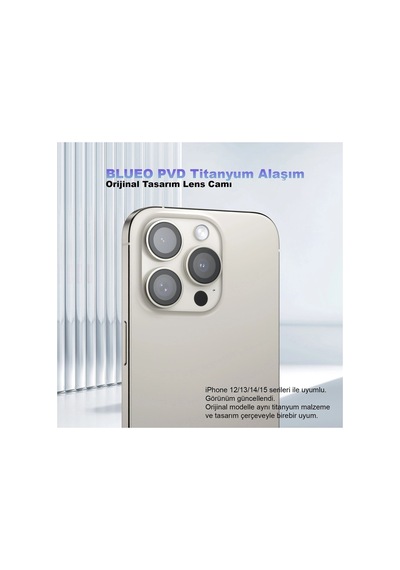 Mr. Gorilla İphone 15 Pro Max Uyumlu Kararmaya Dayanıklı Uygulama Aparatlı Kamera Lens Koruyucu - Gri