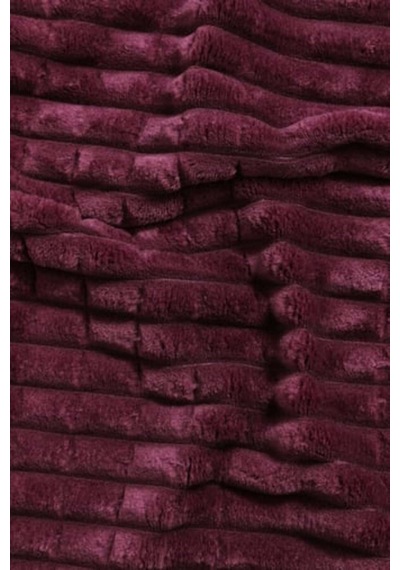 Merinos Modern Line Çift Kişilik Battaniye Seti - Pembe Bordo