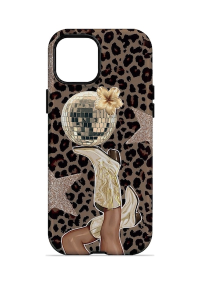 Velvoria Valestra Disco Leopar Apple iPhone Uyumlu 12 Pro Max Darbe Korumalı Kılıf Valestra Select - Disco Leopar