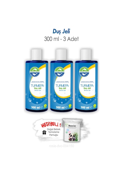 Turmepa Duş Jeli 300 Ml 3 Adet Ve Rosıe Aloe Vera