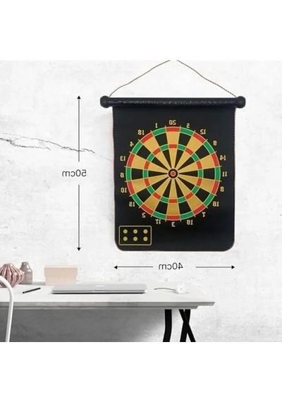 Manyetik T Tahtası Mıknatıslı 6 Ok Boy Çift Yönlü Hedef Oyunu Tboard Duvara Zarar Vermeyen Oyun Seti