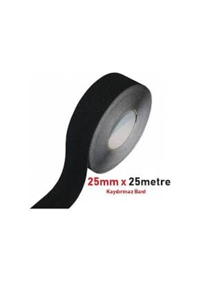 Siyah Merdiven Ve Zemin Kaydırmaz Kaymaz Bant 25Mm X 25Mt (408226009)