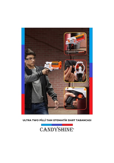 Nerf Ultra Two Pilli Tam Otomatik 6'lı Oyuncak Dart Tabancası